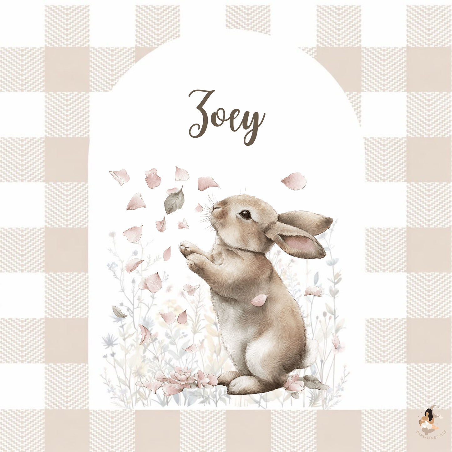 🐰 Sticker Toniebox – Lapin Vichy