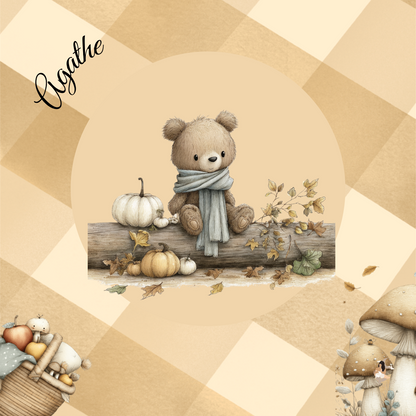 Sticker Toniebox personnalisé Automne