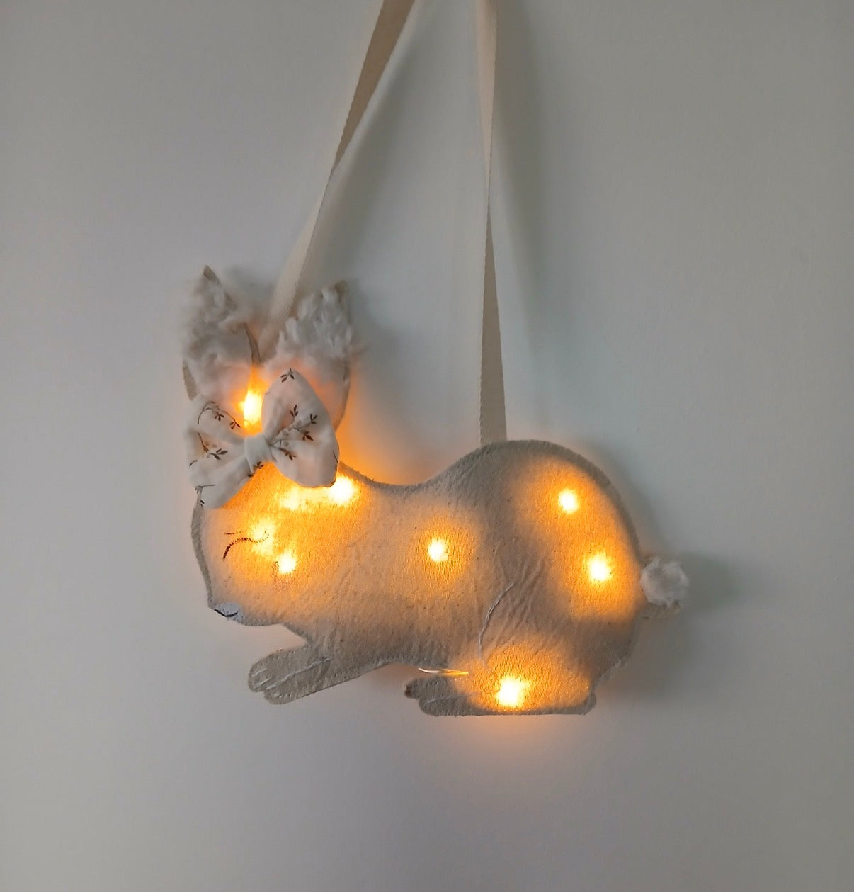 🤍 Veilleuse Lapin – Création artisanale
