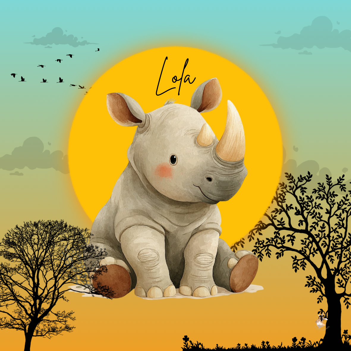 Sticker Toniebox personnalisé au cœur de la savane
