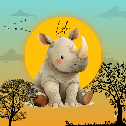 Sticker Toniebox personnalisé au cœur de la savane