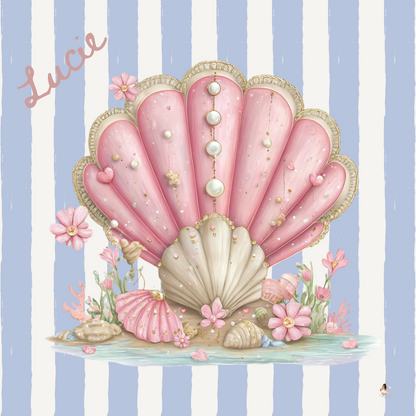 Sticker Toniebox personnalisé coquillages et crustacés