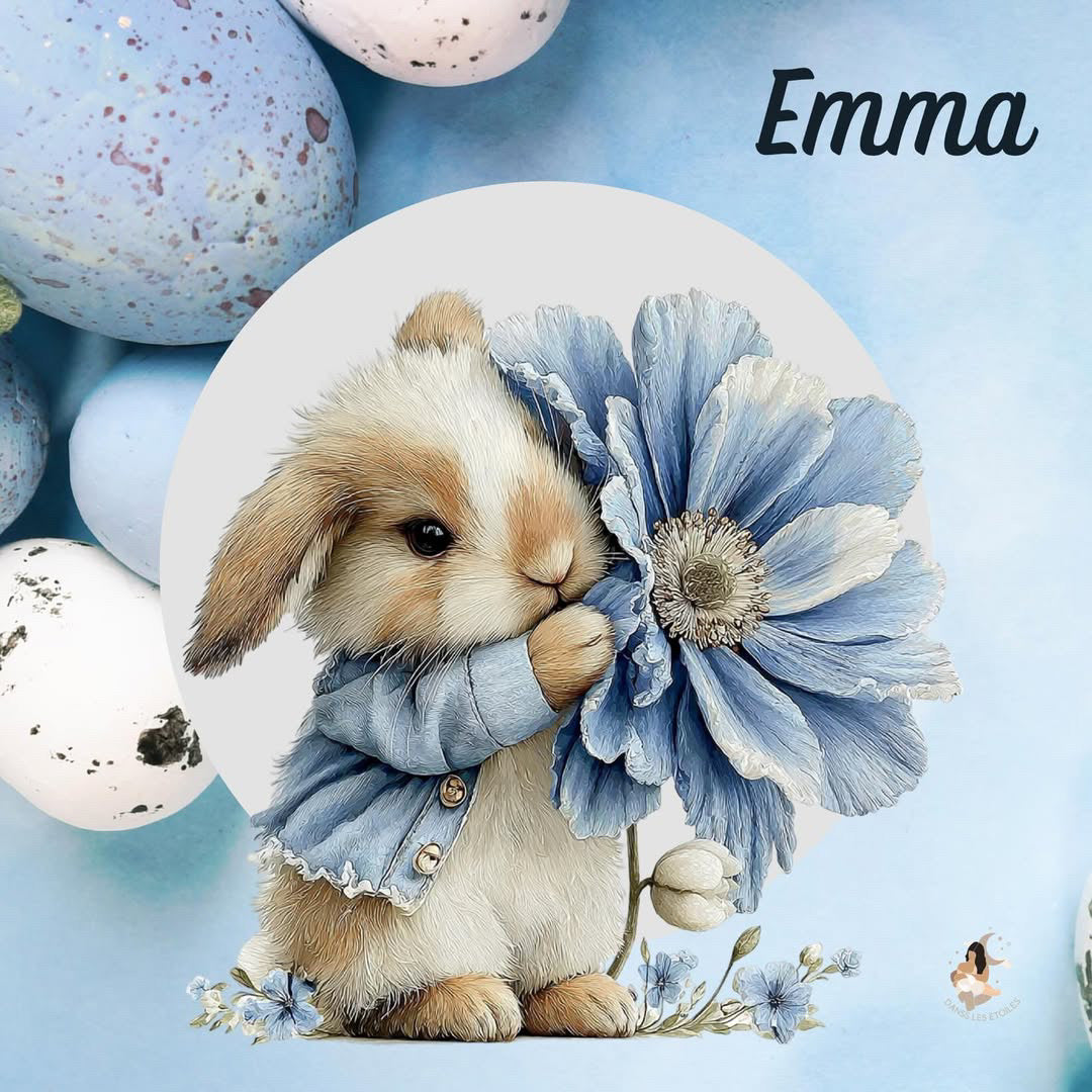 Stickers Toniebox – Collection Bleu Poétique lapin 🌙
