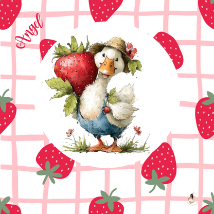 Sticker Toniebox personnalisé fraises 🍓 des oies