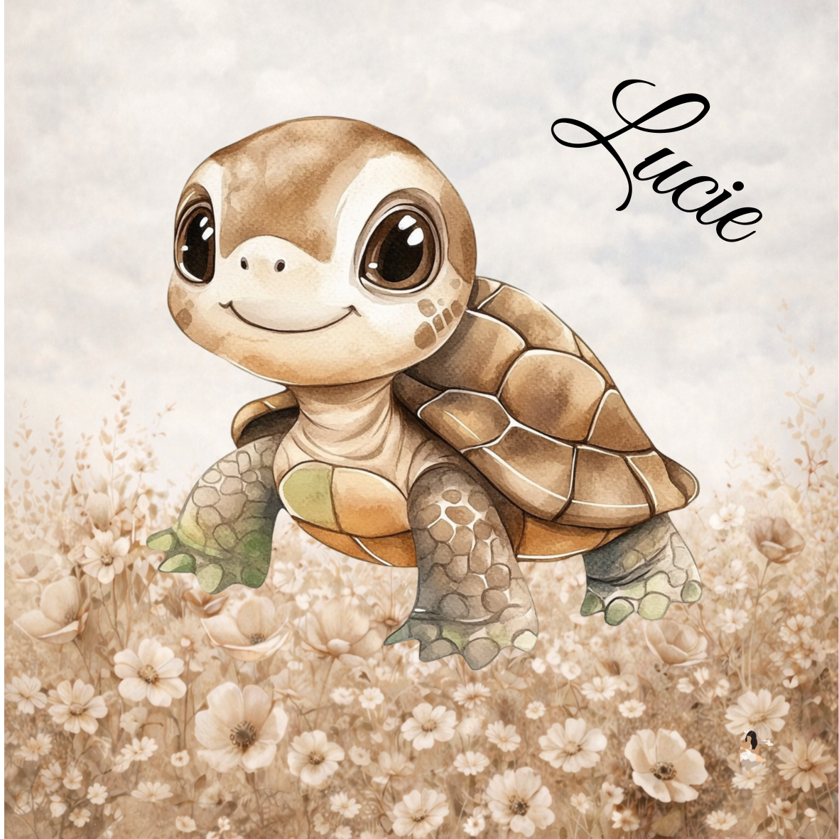 Sticker Toniebox personnalisé tortue