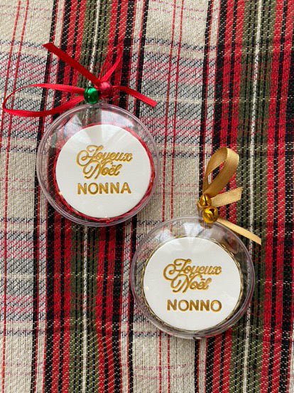 Boule de Noël Nono & nonna