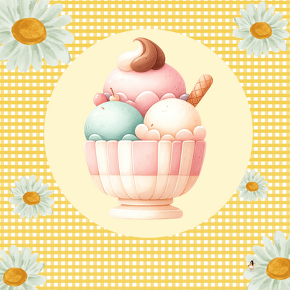 Sticker Toniebox personnalisé Glace gourmande
