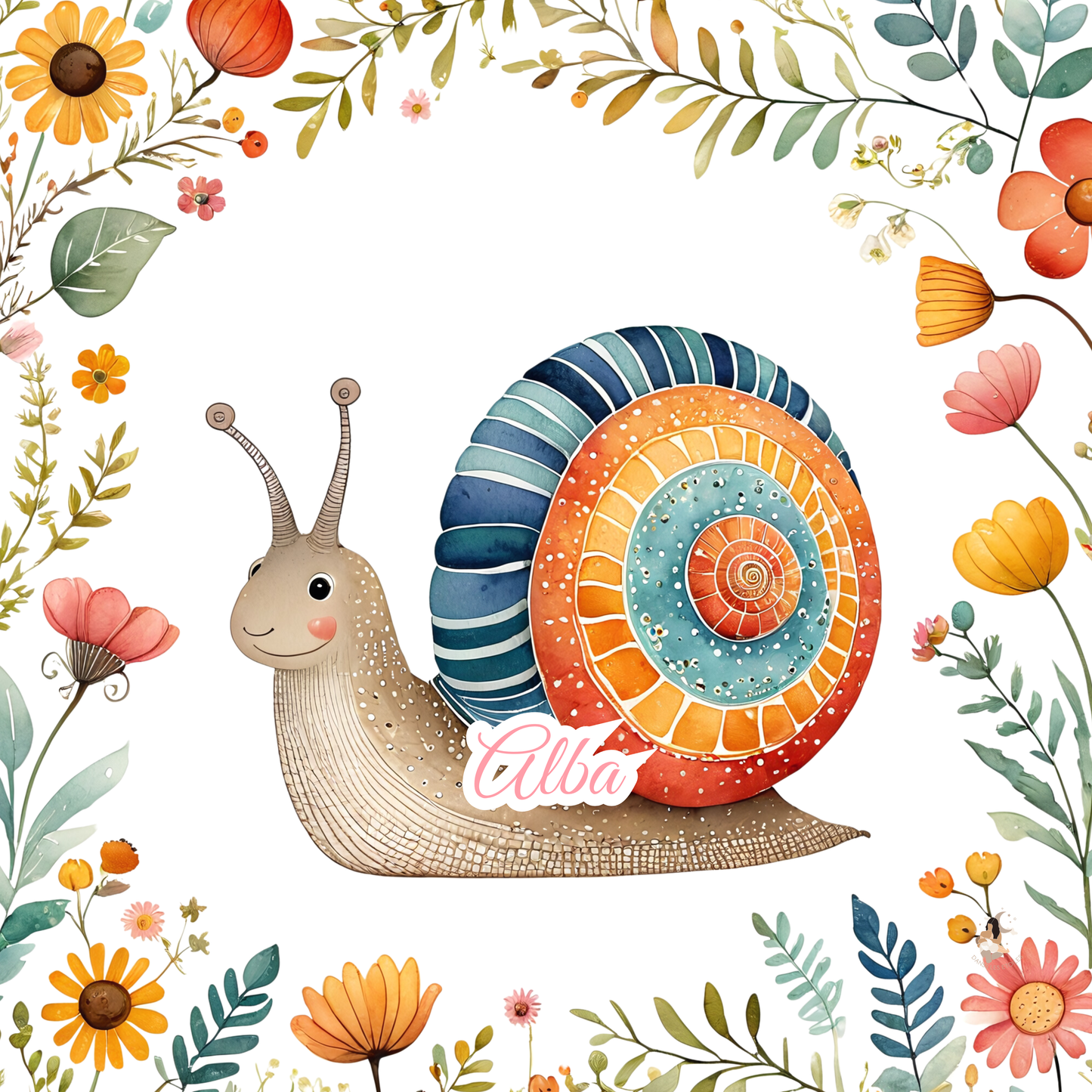 Sticker Toniebox personnalisé escargots
