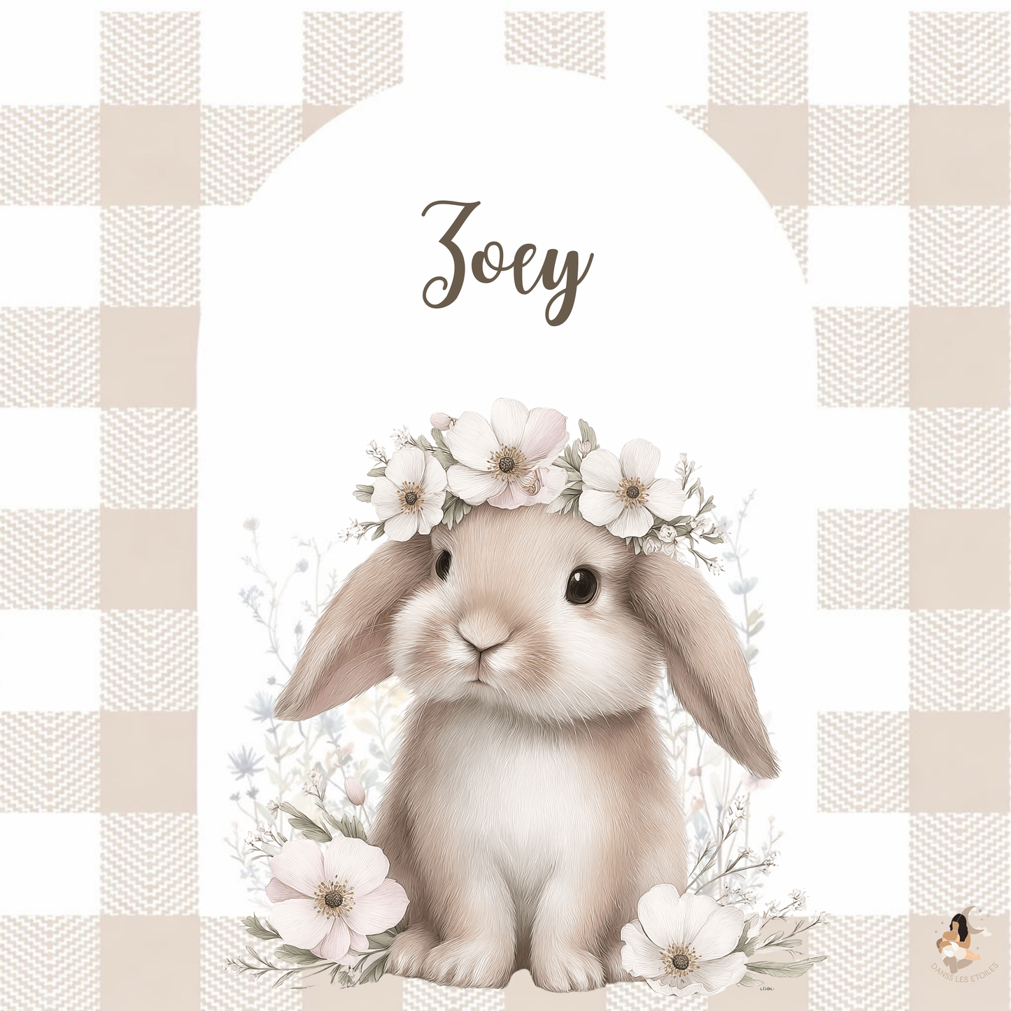 🐰 Sticker Toniebox – Lapin Vichy