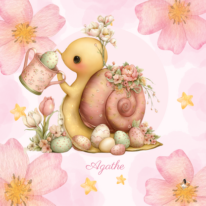 Sticker Toniebox personnalisé Escargot 🌸