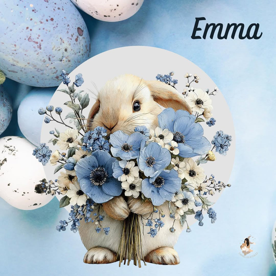 Stickers Toniebox – Collection Bleu Poétique lapin 🌙