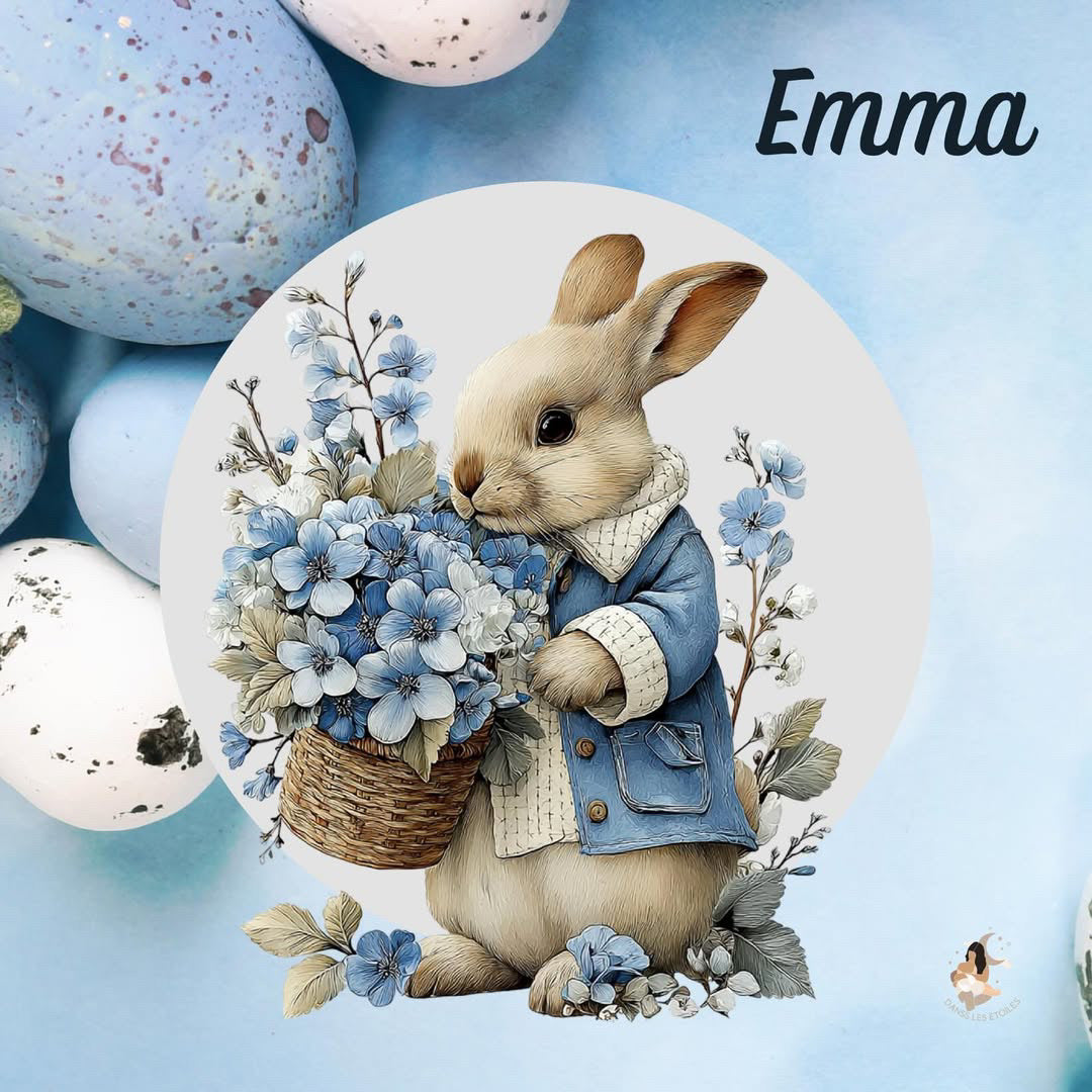 Stickers Toniebox – Collection Bleu Poétique lapin 🌙