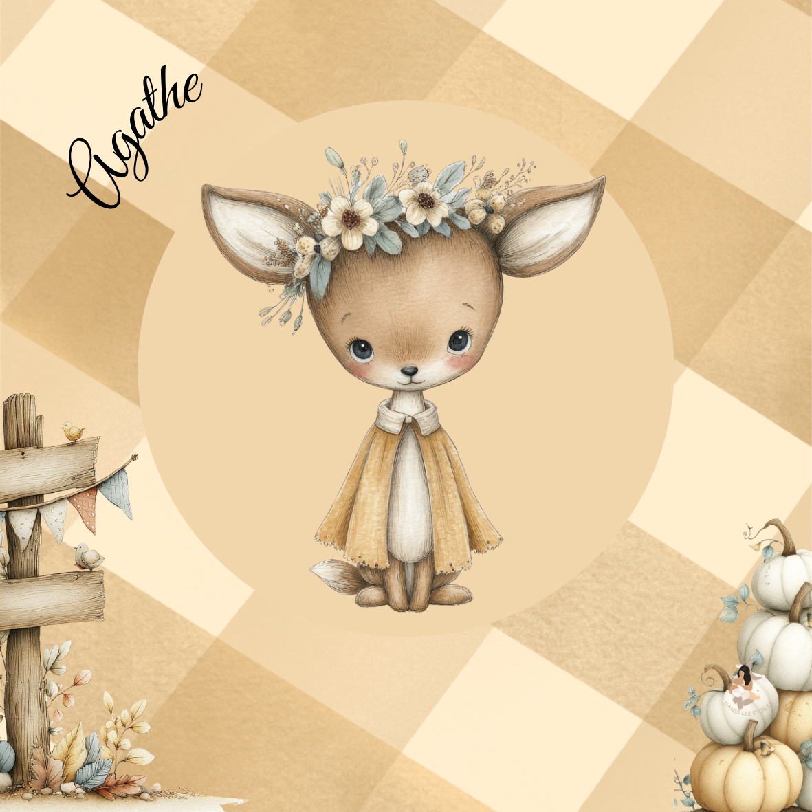 Sticker Toniebox personnalisé Automne