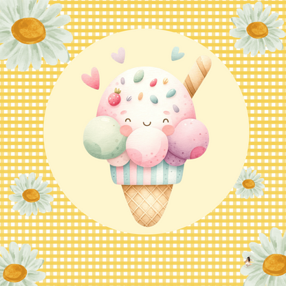 Sticker Toniebox personnalisé Glace gourmande