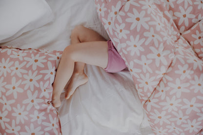 LITERIE EN COTON MARGUERITES BLUSH