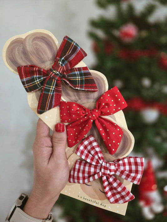 🎀 Nœud de Noël – Édition Artisanale