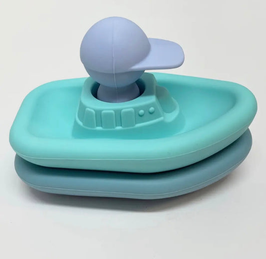 Set de Bateaux & Son Capitaine – Jouet de Bain Ludique