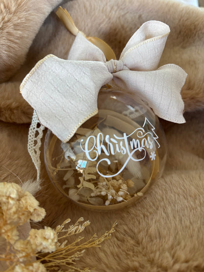 🎄 Boule de Noël personnalisable – Taille 8 cm