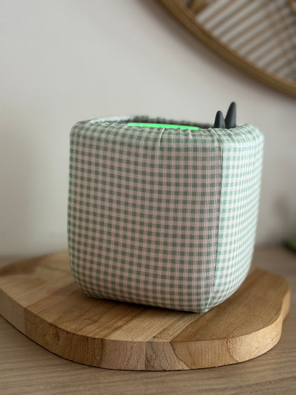 Housse tonibox 1 & 2 - Vichy vert