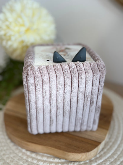 Housse Toniesbox - Grosses côtes vieux rose