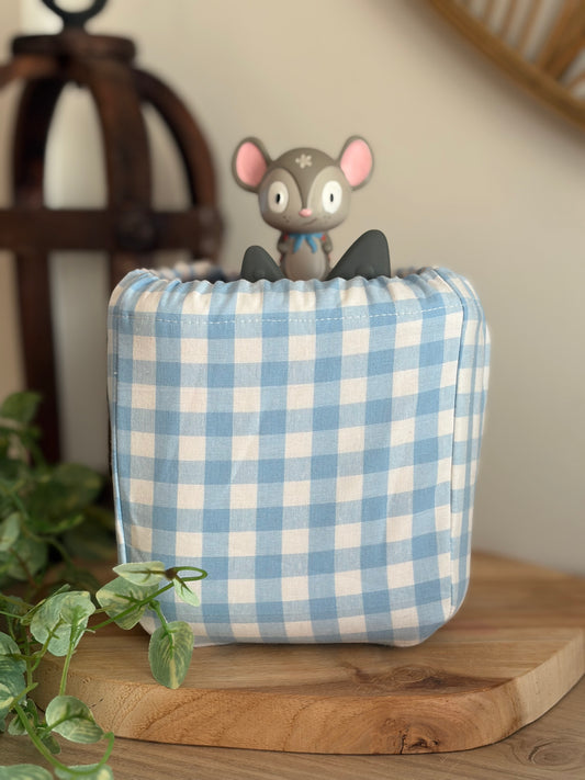 Housse Toniebox 1 & 2 Vichy bleu