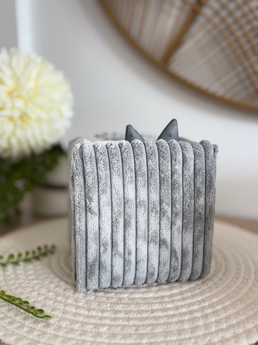 Housse Toniesbox - Grosses côtes gris