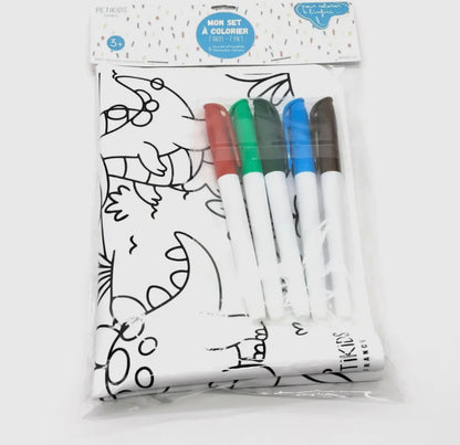 Set de Coloriéage Réutilisable – 2 Faces – Plusieurs Thèmes