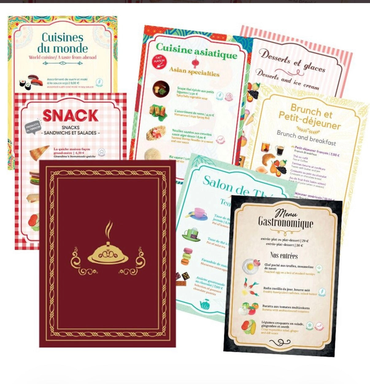 Mon Premier Restaurant - Jeu d'imitation éducatif made in France- inspiration Montessori et Freinet