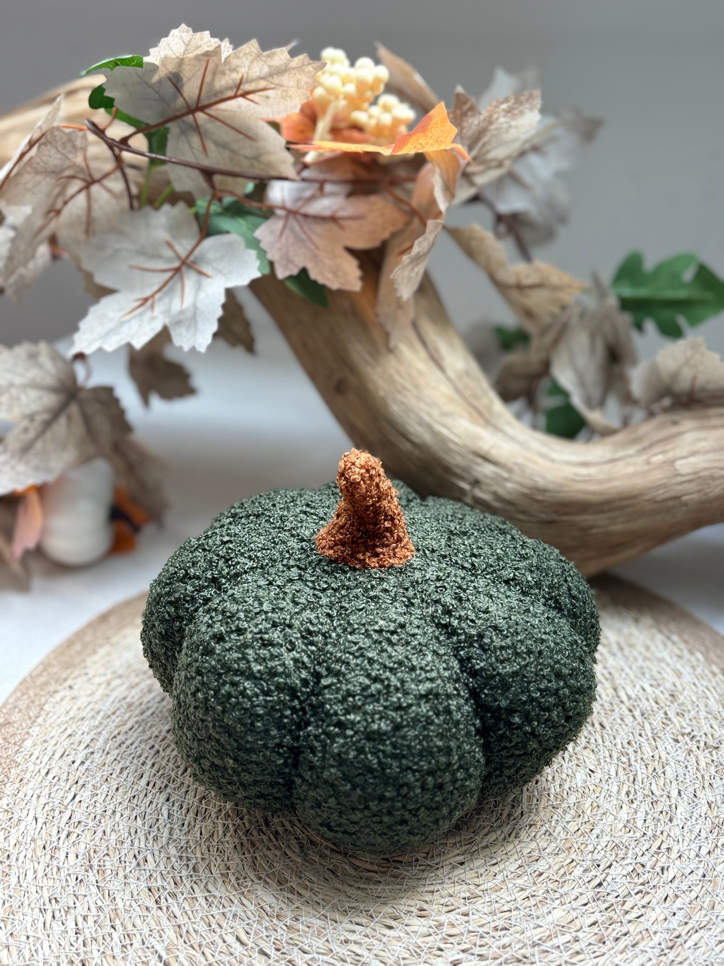 Citrouille 20 cm verte