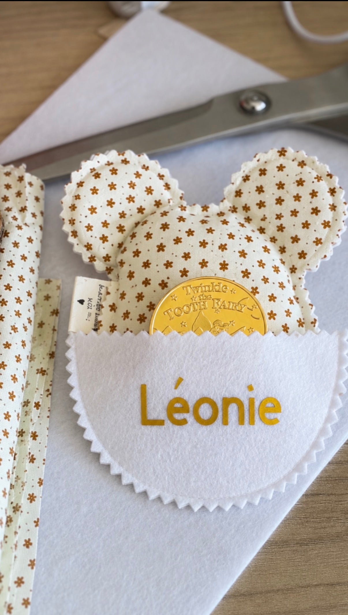 🦷 Pochette Petite Souris Personnalisée 🦷