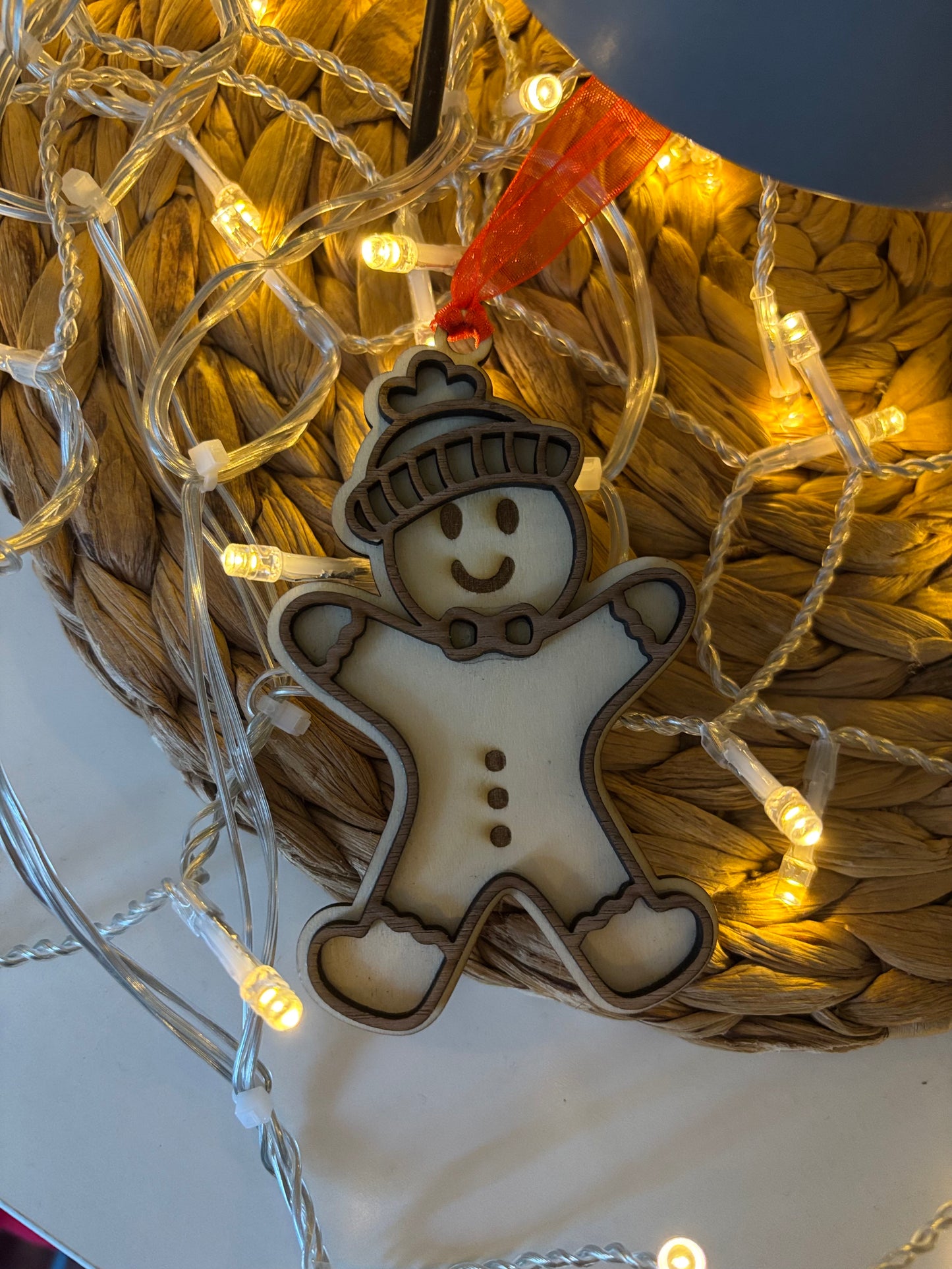 🎄 Suspension en bois – Petit biscuit de Noël