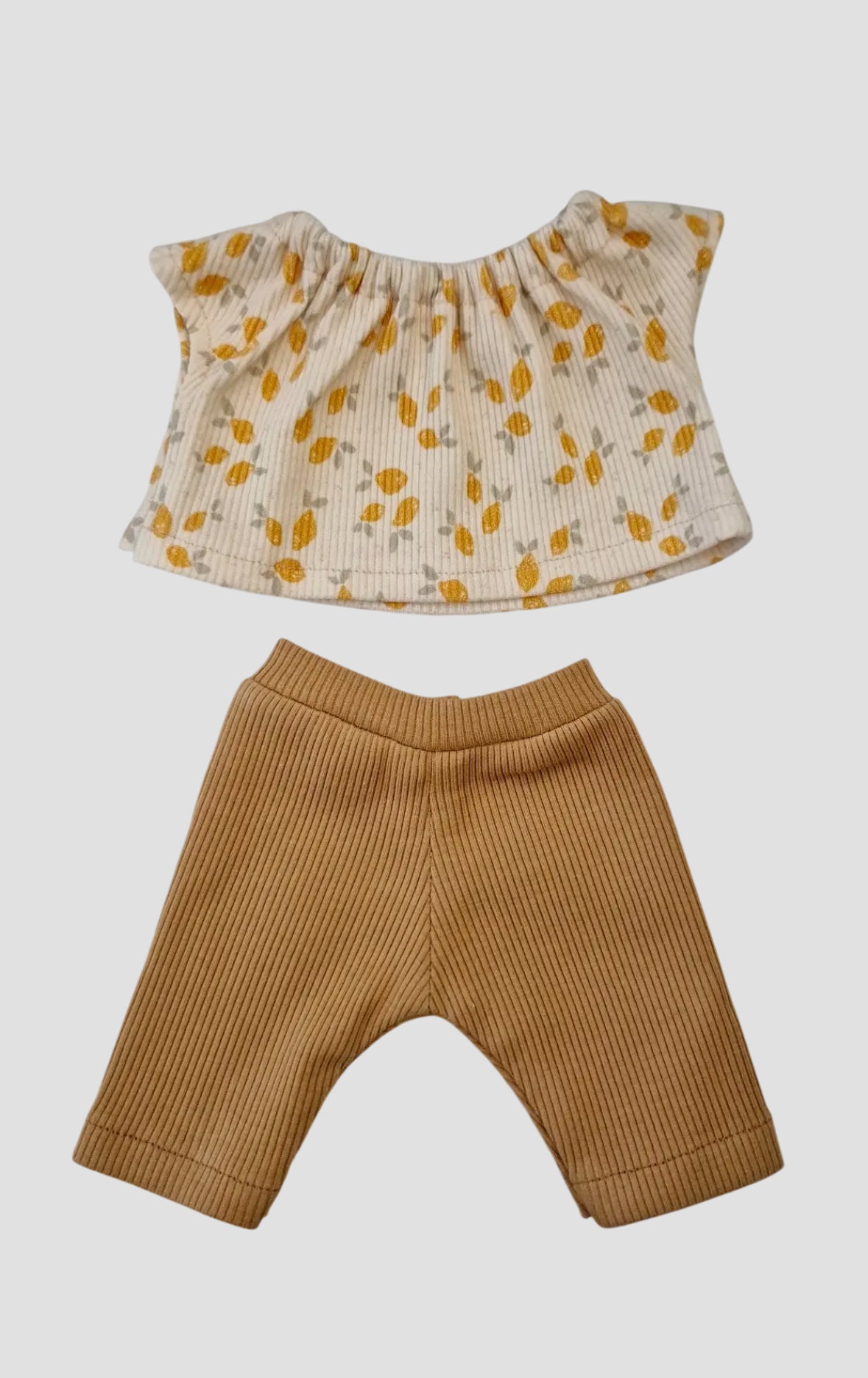 SUZANNE 2 pièces fille tee-shirt citron legging chamau