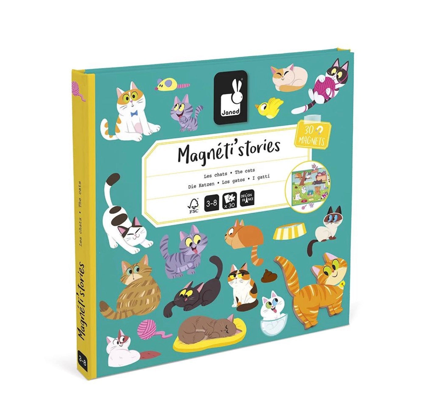Jeu d'éveil magnétique Magnéti'Stories chats
