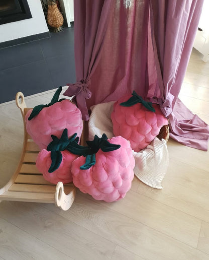Coussin framboise