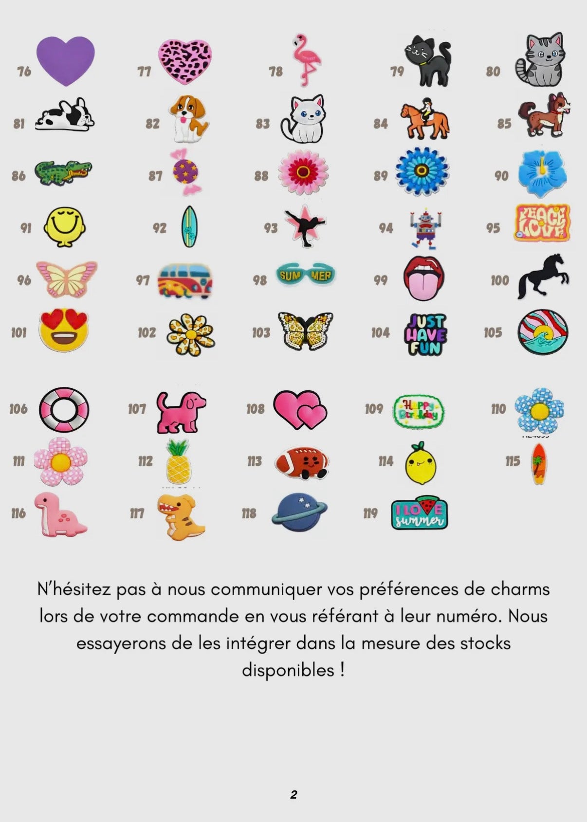 Lot de Charms à Clisper – PETIKIDS