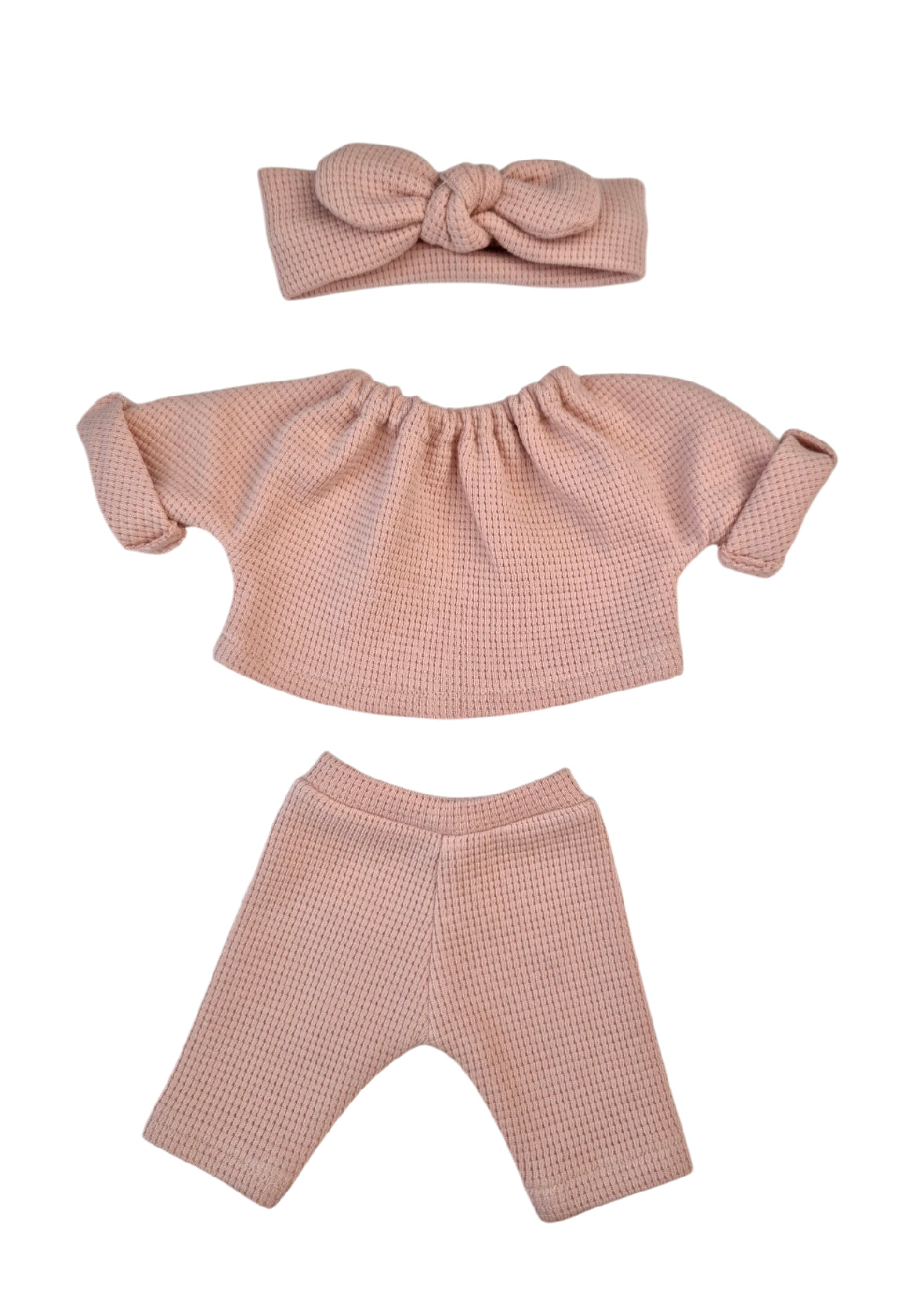 CHARLY 3 pièces pantalon + sweat + bandeau NUDE