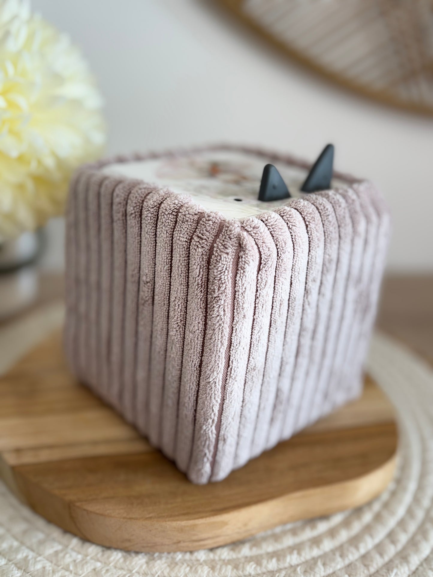 Housse Toniesbox - Grosses côtes vieux rose