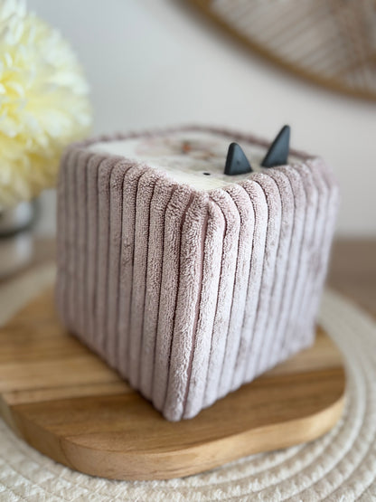 Housse Toniesbox - Grosses côtes vieux rose