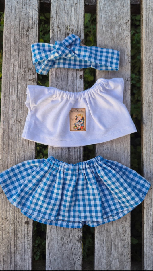 Ensemble vichy bleu