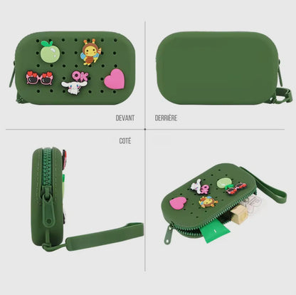 Pochettes Perforées + 3 Charms 
PETIKIDS