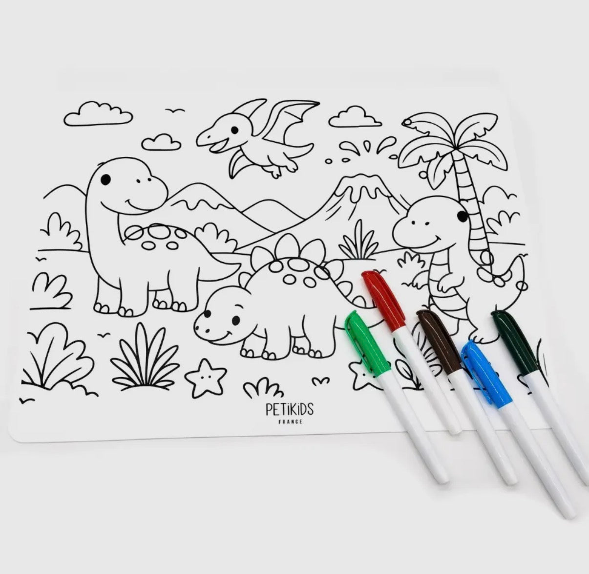 Set de Coloriéage Réutilisable – 2 Faces – Plusieurs Thèmes