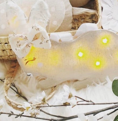 🤍 Veilleuse Lapin – Création artisanale