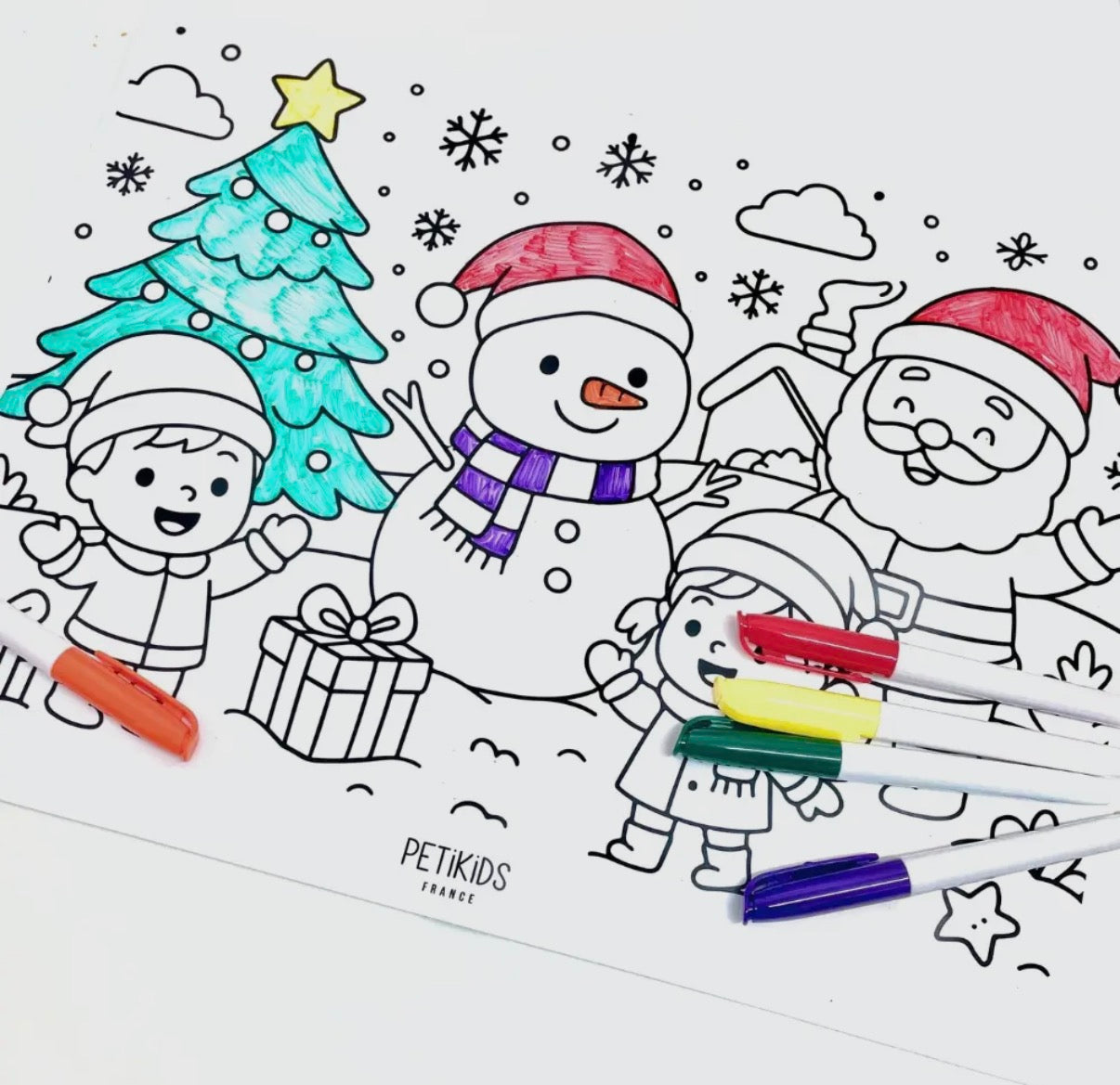 Set de Coloriéage Réutilisable – 2 Faces – Plusieurs Thèmes