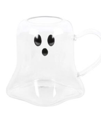 Tasse en verre en forme de fantôme