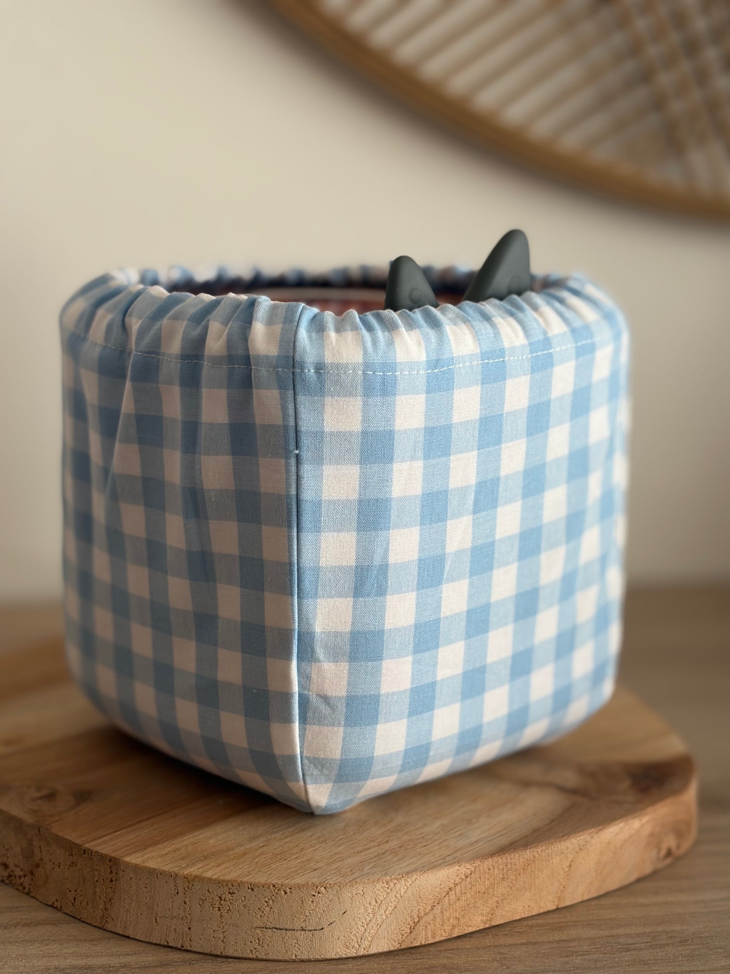 Housse Toniebox 1 & 2 Vichy bleu