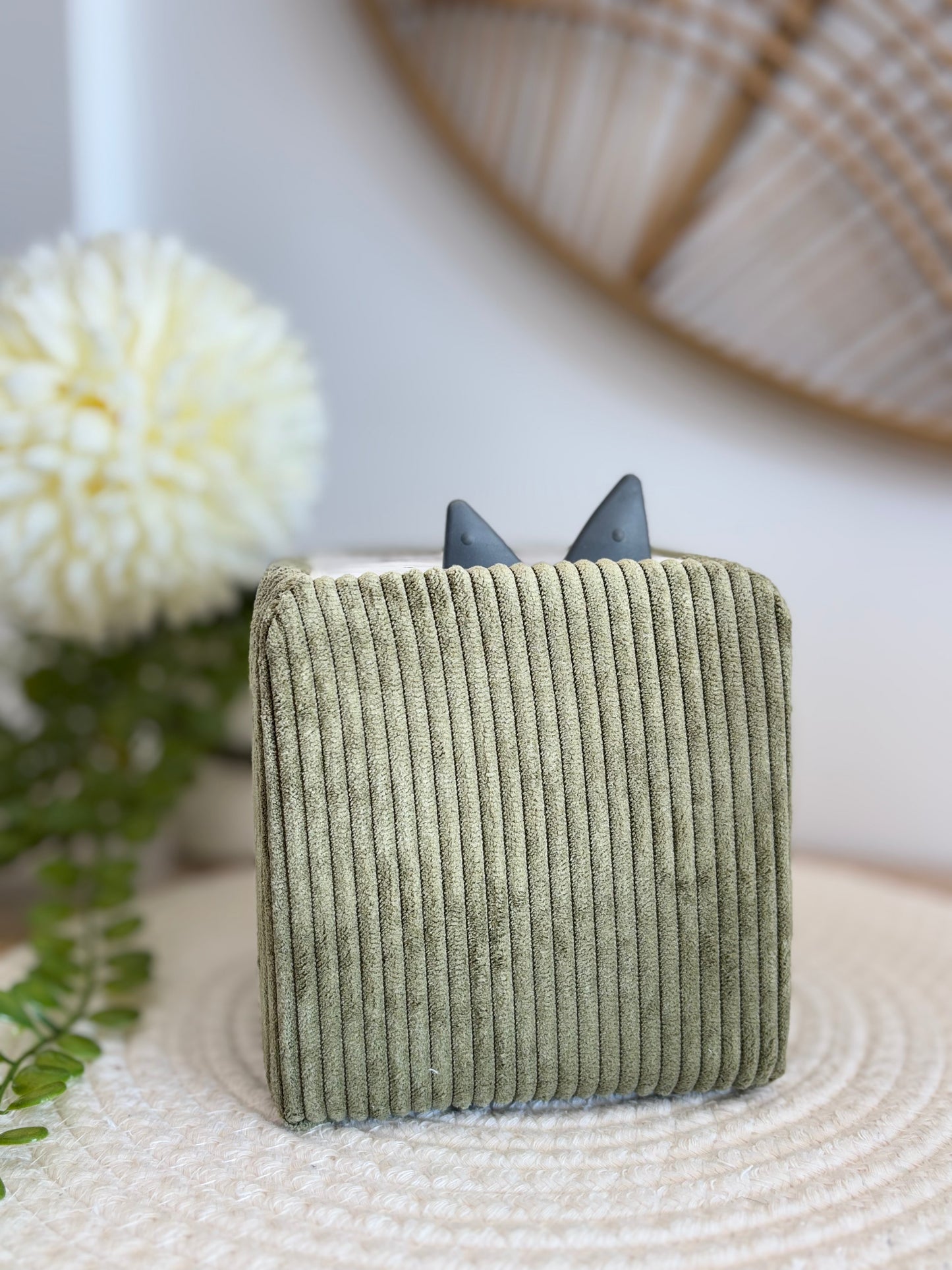 Housse toniesbox- Petites côtes olive