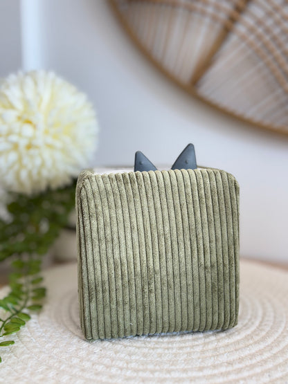 Housse toniesbox- Petites côtes olive