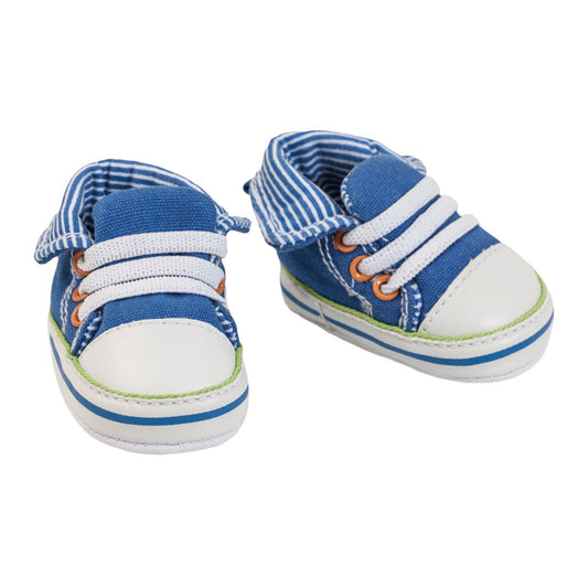 Baskets de poupée, bleu