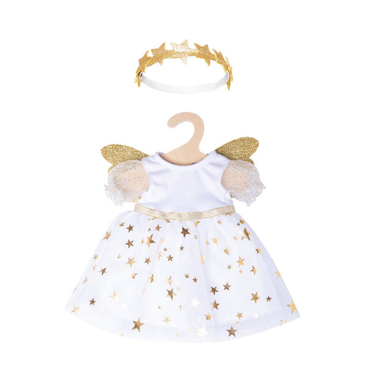 Robe de poupée "Ange Gardien" avec bandeau étoile