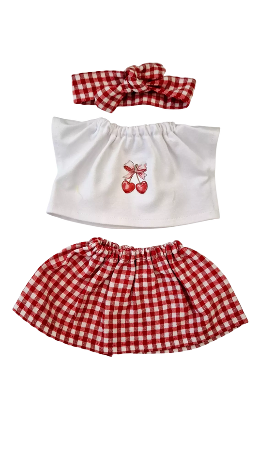 Ensemble 3 pièces jupe Cerise